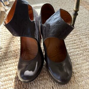 Dansko Black Leather Heels